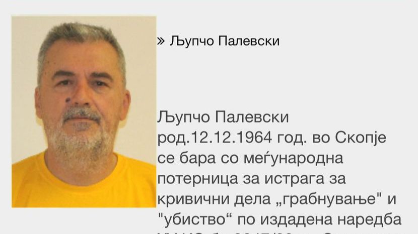 Ljupčo Palevski, uhapšen za ubistvo Vanje