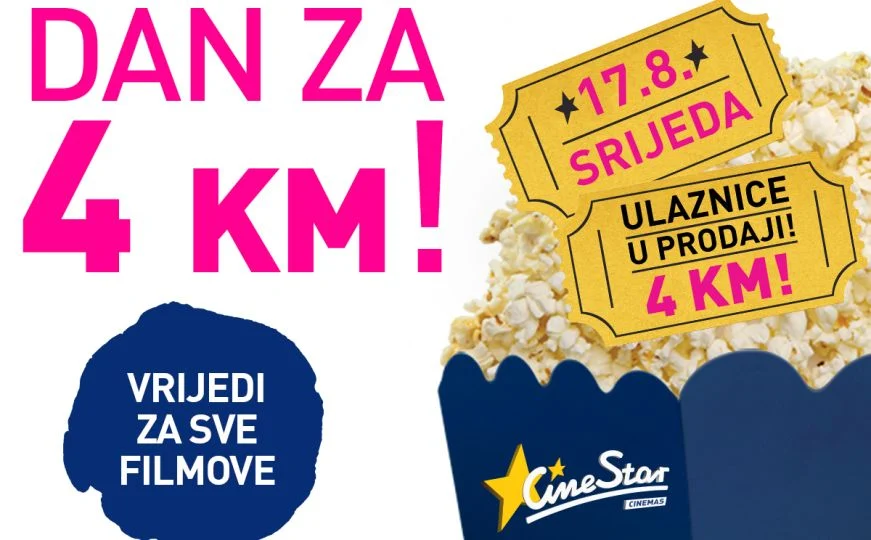 CineStar kino vas nagrađuje 17. augusta &#8211; sve karte za filmove samo 4 KM, Life.ba