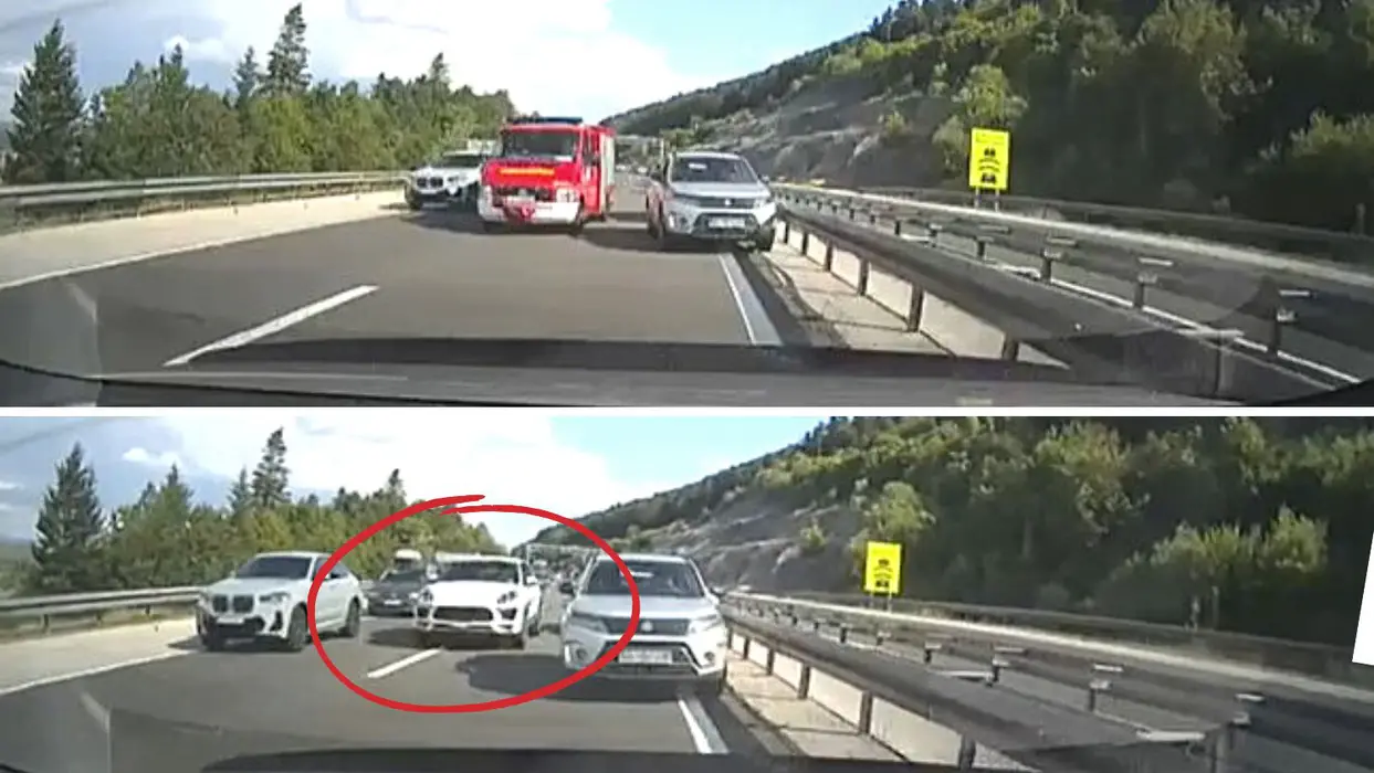 (VIDEO) Za vatrogasce na A1 napravljen hitan koridor, automobil sa švicarskim tablicama se napravio pametan pa ga slijedio, Life.ba