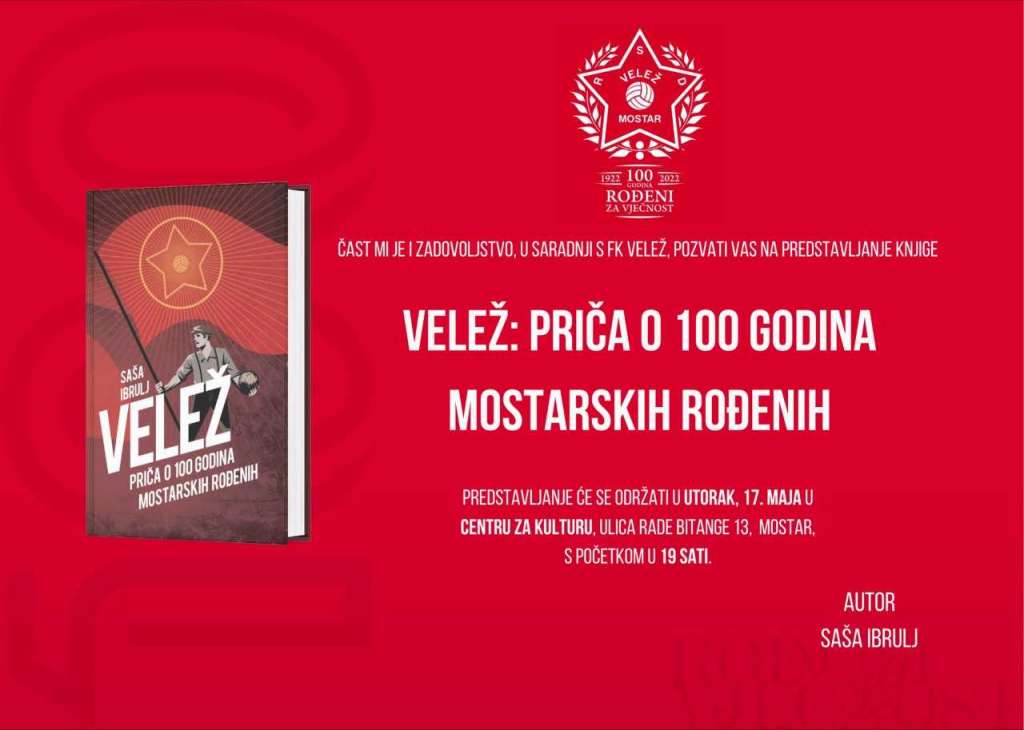 Predstavljanje knjige Saše Ibrulja o Veležu pred publikom u Mostaru, Life.ba