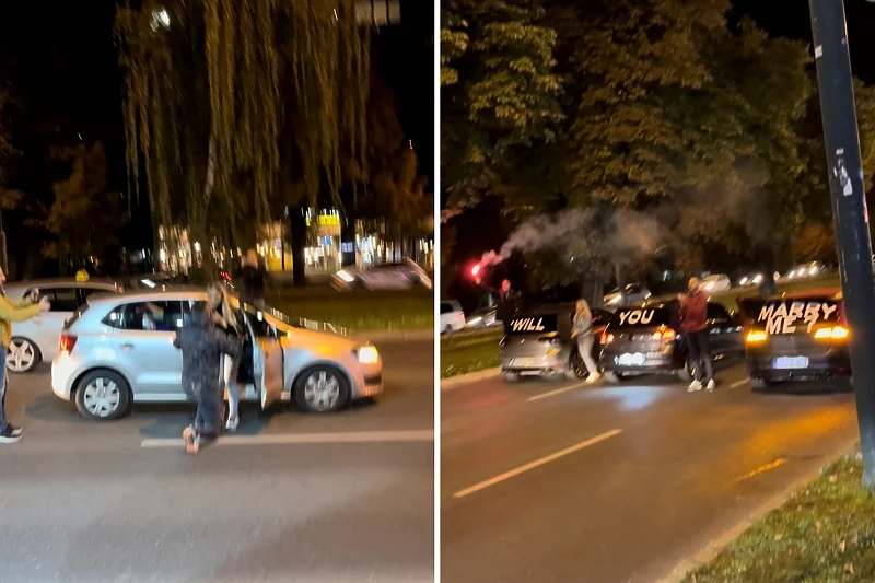 Sarajevo: Mladić presreo djevojku s tri automobila i zaprosio je, vatromet krasio noćno nebo Sarajeva, Life.ba