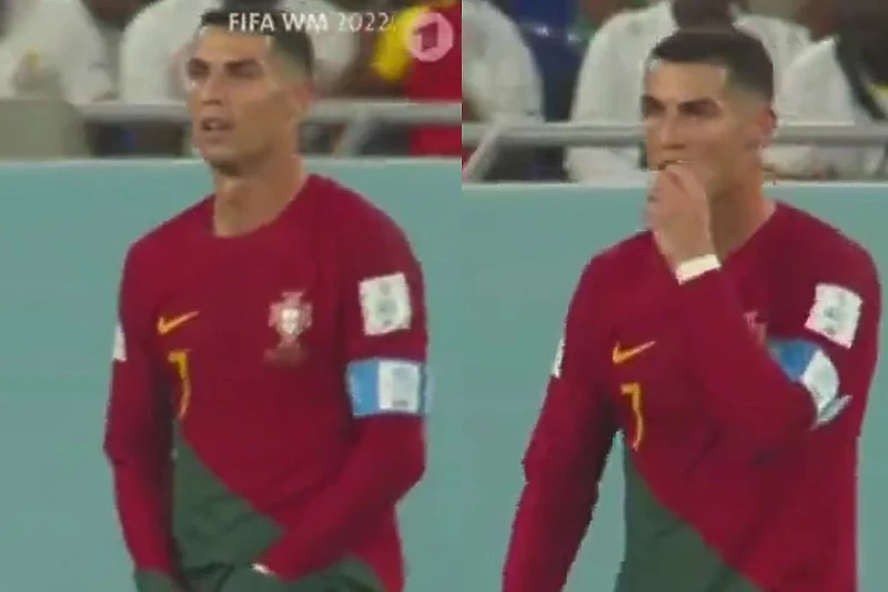 (VIDEO) Ronaldo snimljen u neobičnoj situaciji: Stavio ruku u šorc, nešto izvadio i stavio u usta, Life.ba