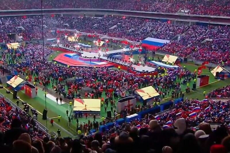 (VIDEO) Na stadionu u Moskvi u toku koncert kojim slave godišnjicu rata u Ukrajini, Life.ba